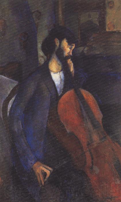 Amedeo Modigliani The Cellist (mk39) France oil painting art